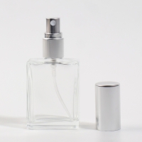 Флакон для парфюма, с распылителем, 15 мл, цвет серебристый