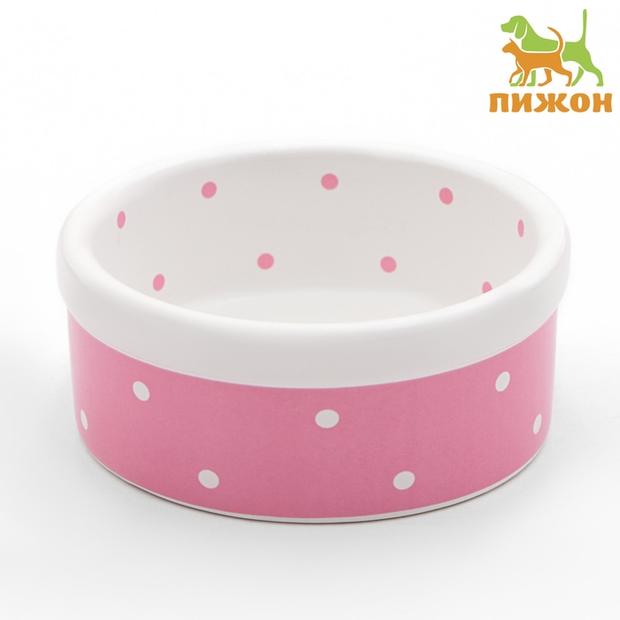 Миска керамическая Миска керамическая "Princess" 100 мл малая 8,5 х 3,5 см, розовая