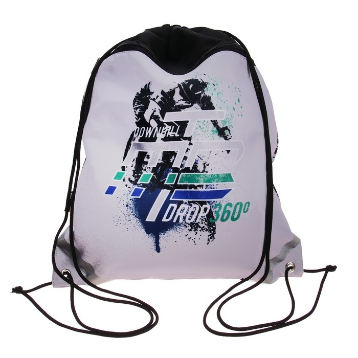 Мешок для обуви с карманом 500 х 410 мм, Erich Krause, плотность 300D, светоотражающая полоса, вентилируемый, Downhill