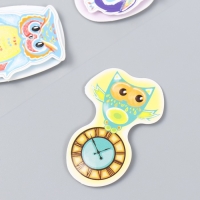 Наклейка картон 2 слоя "Филины в лесу" 17х12 см