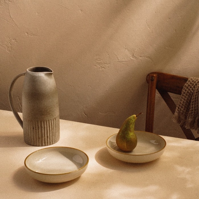 Набор тарелок глубоких фарфоровых SL Home &laquo;Леггеро&raquo;, 18,5&times;5 см, цвет бежевый