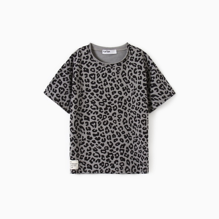 Футболка для девочки KAFTAN Trendy grey, р.30 (98-104)