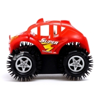 Джип-перевёртыш &laquo;Трюкач&raquo;, работает от батареек, цвет красный