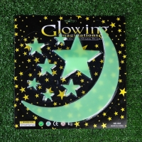 Набор светящегося декора "Месяц и звезды" 8 шт. Набор светящегося декора "Месяц и звезды" 8 шт.