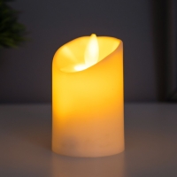 Ночник пластик "Восковая свеча" от батареек CR2032x2 5,3х5,3х7,2 см