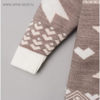 Комбинезон вязаный Крошка Я "Снежинка" рост 74-80 см