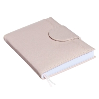 Ежедневник недатированный A5, 160 листов, deVENTE.Contea, твёрдая обложка из искусственной кожи с поролоном, розовый