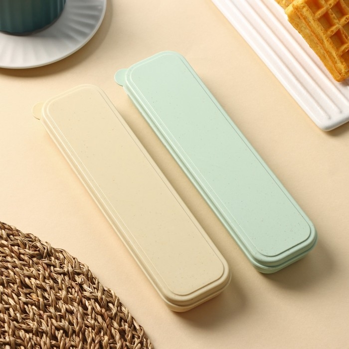 Футляр для столовых приборов Доляна, 21&times;5,5&times;2,2 см, цвет МИКС