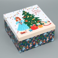 Набор подарочных коробок 10 в 1 &laquo;Щелкунчик&raquo;, 10 х 10 х 6 &ndash; 28 х 28 х 15 см, Новый год