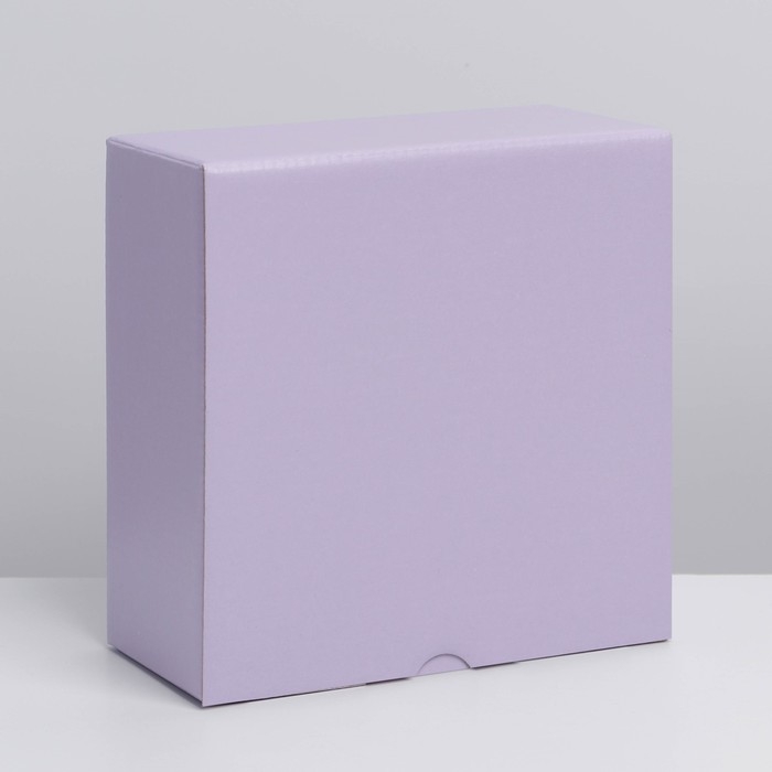 Коробка подарочная складная, упаковка, &laquo;Лавандовая&raquo;, 15 х 15 х 7 см