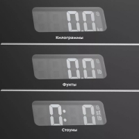 Весы напольные Kitfort КТ-814, до 180 кг, от 2хААА (в комплекте), чёрные