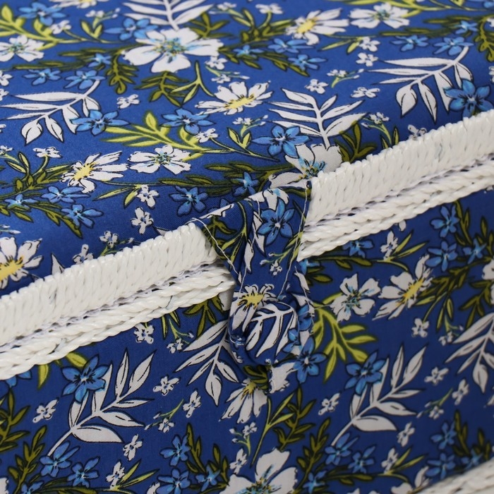 Шкатулка для рукоделия Шкатулка для рукоделия "Полевые цветы на синем" 19х26х14,5 см