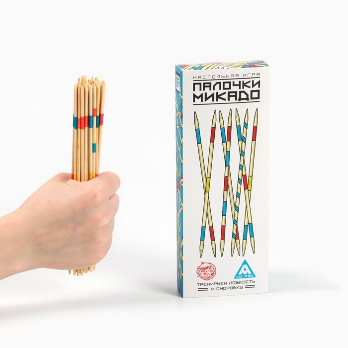Настольная игра &laquo;Палочки Микадо&raquo;, 31 деревянная палочка, 5+