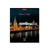 Тетрадь 48 листов в клетку, ErichKrause Moscow Night, обложка мелованный картон, блок офсет 100% белизна, МИКС (1 вид в спайке) Тетрадь 48 листов в клетку, ErichKrause Moscow Night, обложка мелованный картон, блок офсет 100% белизна, МИКС (1 вид в спайке)