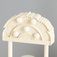 Ночник музыкальный "Снежный шар" 5хLED от батареек 3ААА бежевый 6,5х11х21см RISALUX