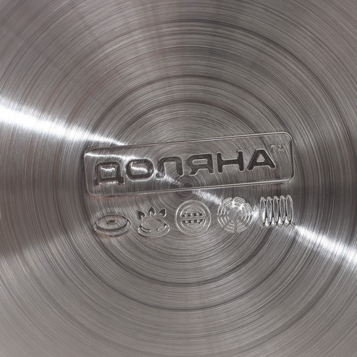 Чайник со свистком из нержавеющей стали Доляна &laquo;Горошек&raquo;, 2,8 л, цвет айвори