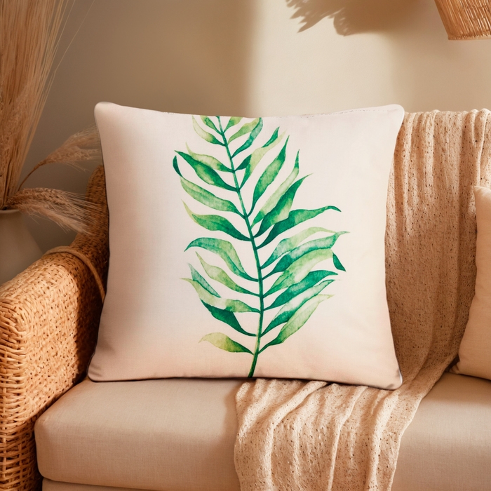 Наволочка декоративная Этель &raquo; The leaf&raquo;, 40х40 см, 100 п/э, велюр