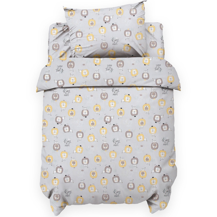 Комплект постельного белья LoveLife Комплект постельного белья LoveLife "Лев" 112*143 см, 60*120+20 см, 40*60 см, сатин, 100% хлопок