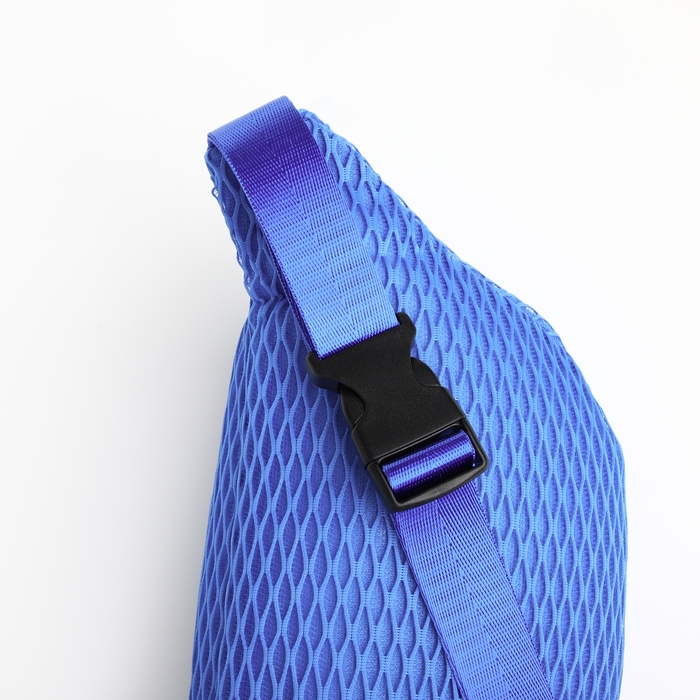 Поясная сумка на молнии, цвет синий Поясная сумка на молнии, цвет синий