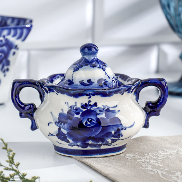 Сахарница, гжель