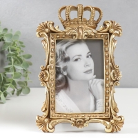 Фоторамка полистоун 10х15 см "Корона императора" золото 23х15 см Фоторамка полистоун 10х15 см "Корона императора" золото 23х15 см