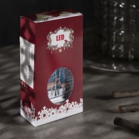 Светодиодная фигура «Серебристый фонарь с оленями» 7 × 13 × 3.5 см, пластик, батарейки AG13х3 (в комплекте), свечение тёплое белое Светодиодная фигура «Серебристый фонарь с оленями» 7 × 13 × 3.5 см, пластик, батарейки AG13х3 (в комплекте), свечение тёплое белое