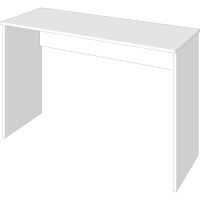 Стол письменый, 1200х500х790, Белый Стол письменый, 1200х500х790, Белый