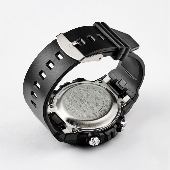 Часы наручные электронные, d-4.2 см, черные Часы наручные электронные, d-4.2 см, черные