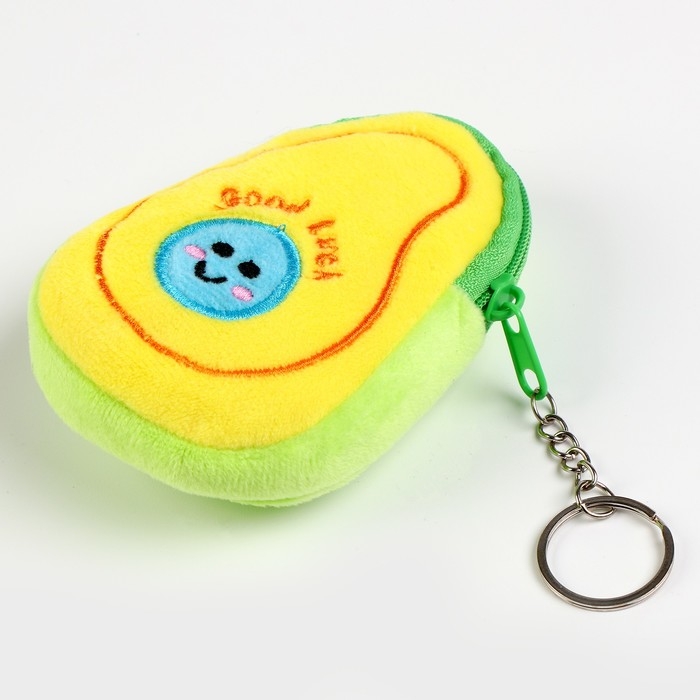 Мягкий кошелёк &laquo;Авокадо&raquo; на брелоке, 10 см, виды МИКС