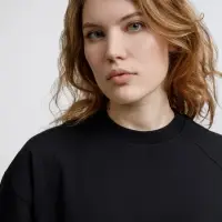 Футболка оверсайз унисекс Sideline, черная, размер XS/S