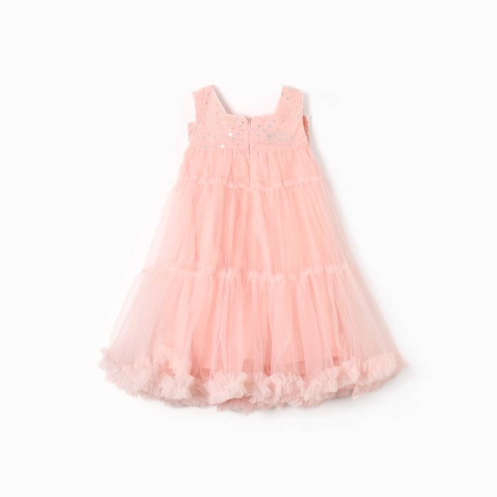 Платье детское нарядное KAFTAN рост 100, персиковый Платье детское нарядное KAFTAN рост 100, персиковый