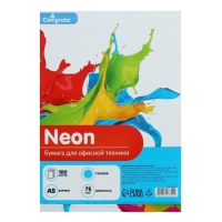 Бумага цветная А5 100л Calligrata НЕОН Голубой 75г/м2 Бумага цветная А5 100л Calligrata НЕОН Голубой 75г/м2
