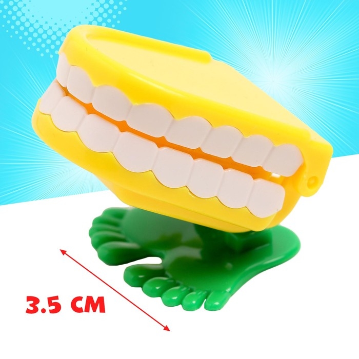 Заводная игрушка &laquo;Челюсти&raquo;, прыгает, МИКС