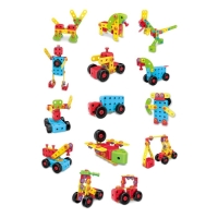 Конструктор в чемодане &laquo;Объёмная мозаика&raquo;, с электрическим шуруповертом, 54 модели, 292 детали