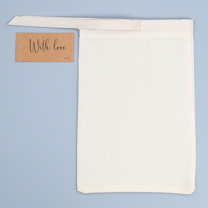 Мешочек подарочный из хлопка &laquo;Подарок&raquo;, 16 х 24 см +/- 1.5 см