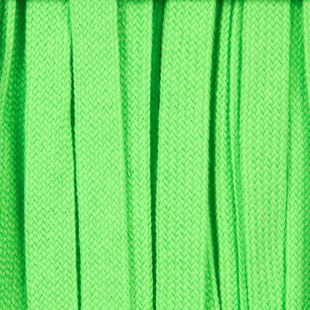 Плоский шнур Cord L, зеленый неон, 130 см