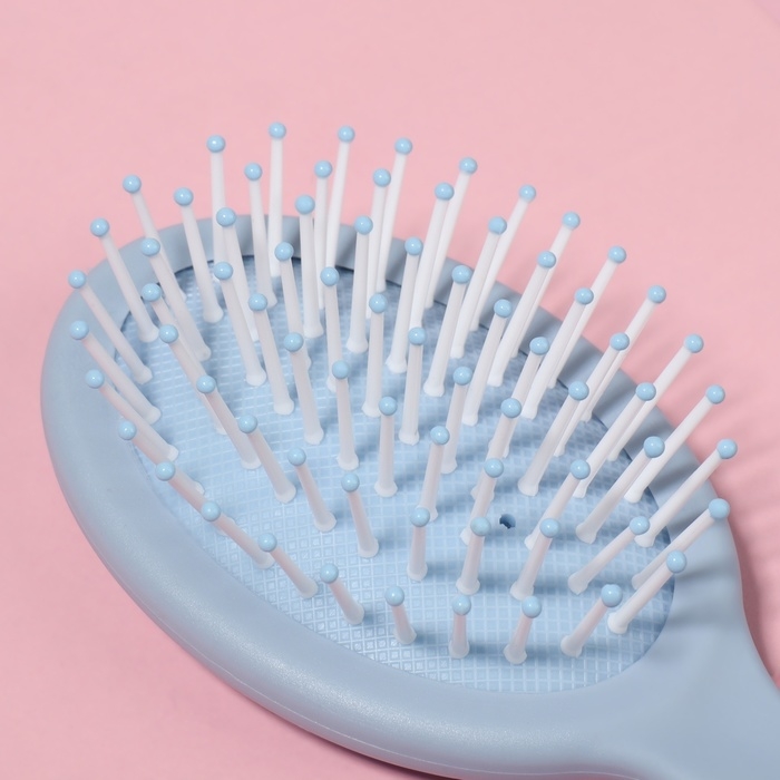 Расчёска - мини массажная, 14,5 × 6 см, цвет голубой Расчёска - мини массажная, 14,5 × 6 см, цвет голубой
