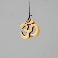 Музыка ветра металл "Символ Ом" 5 трубок 60 см