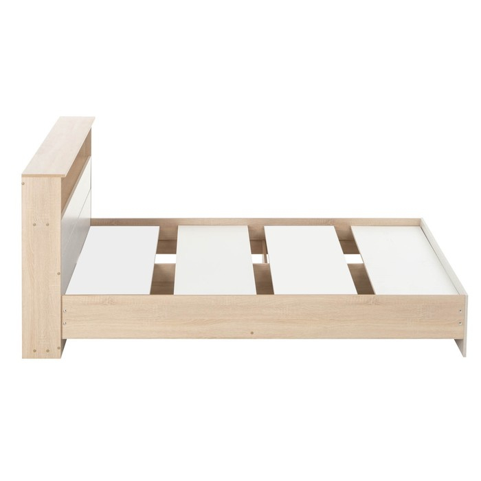 Кровать Бася-1 1600х2000 дуб сонома/ясень анкор светлый Кровать Бася-1 1600х2000 дуб сонома/ясень анкор светлый