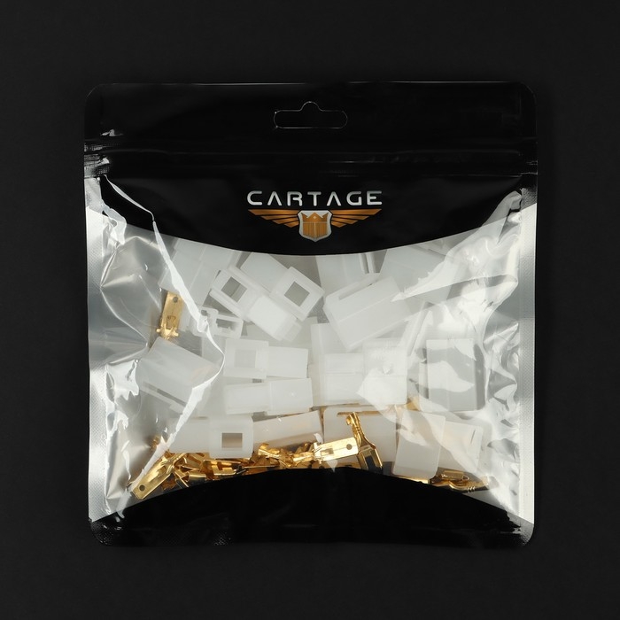 Разъем автомобильный, штекер-гнездо DJ7021-6.3-11/21, 2 контакта, набор 10 шт Разъем автомобильный, штекер-гнездо DJ7021-6.3-11/21, 2 контакта, набор 10 шт