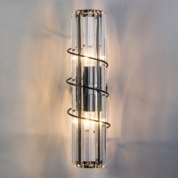 Бра "Кристас" 2хЕ27 40Вт черный 14х12х40см