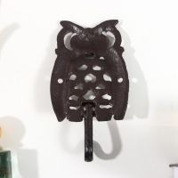 Крючок декоративный чугун "Очковая сова" 14х3х8 см Крючок декоративный чугун "Очковая сова" 14х3х8 см