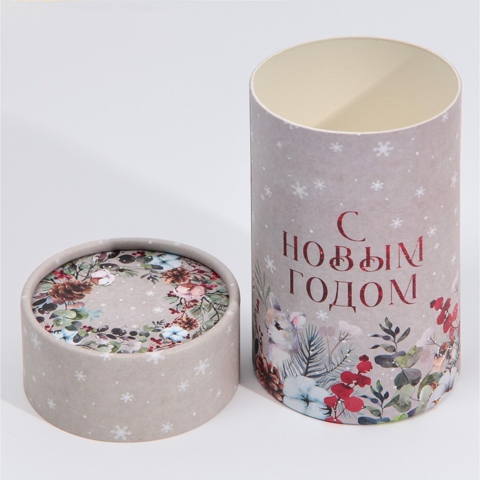 Коробка подарочная &laquo;Акварель&raquo;, 8 х 14,5 см, Новый год