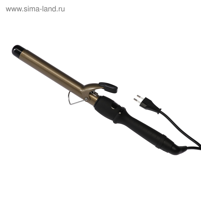 Плойка Luazon LW-07, 65 Вт, керамическое покрытие, d=25 мм, 230°С, черная Плойка Luazon LW-07, 65 Вт, керамическое покрытие, d=25 мм, 230°С, черная