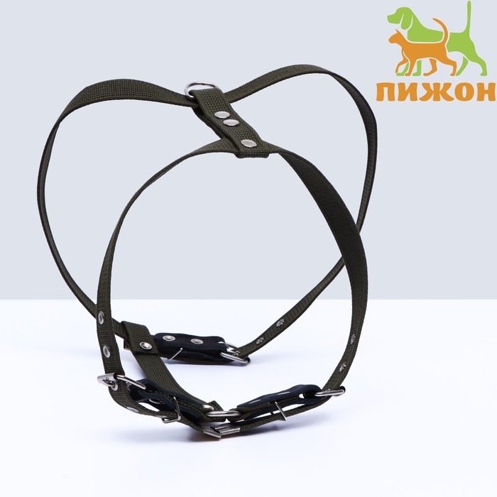 Шлейка брезентовая Шлейка брезентовая "Прогулочная", 2,5 см, ОШ 46-58 см, ОГ 78-85 см