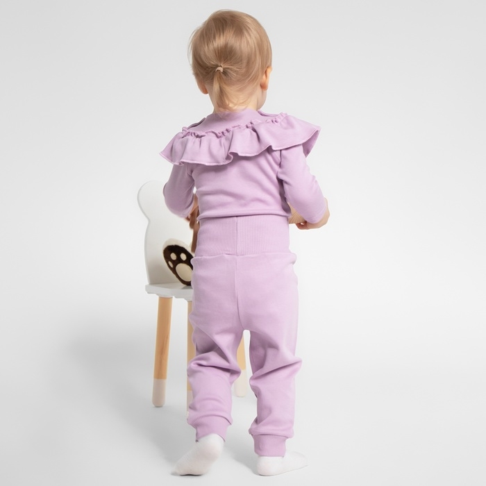 Штаны детские MINAKU, цвет сиреневый, рост 74-80 см