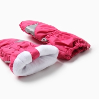 Рукавицы детские, цвет ярко-розовый, размер 11 (2-4 года)