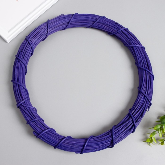 Кольцо ротанг для изготовления ловца снов Кольцо ротанг для изготовления ловца снов "Фиолетовый" d=30 см