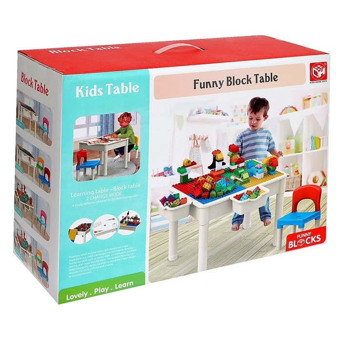 Игровой набор &laquo;Стол со стульчиком&raquo;, конструктор, 60 деталей