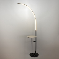 Торшер 19039/1 LED черно-белый 70х30х165 см